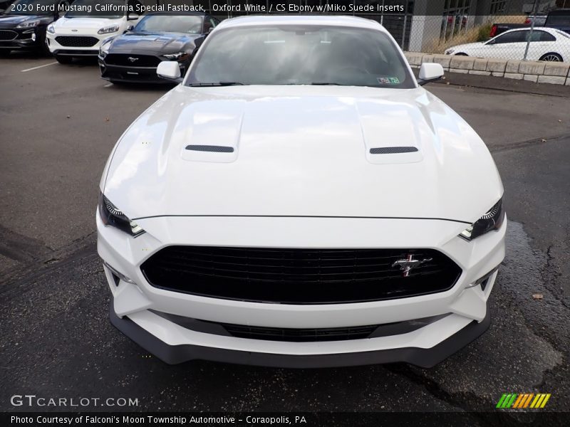 Oxford White / CS Ebony w/Miko Suede Inserts 2020 Ford Mustang California Special Fastback