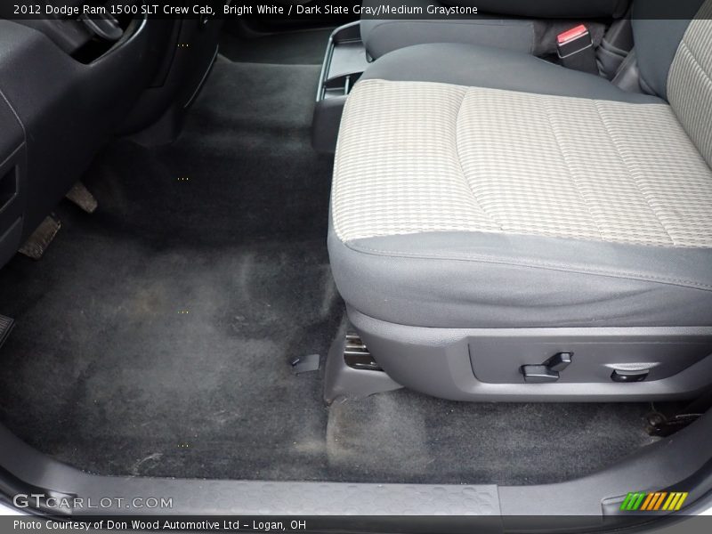 Bright White / Dark Slate Gray/Medium Graystone 2012 Dodge Ram 1500 SLT Crew Cab