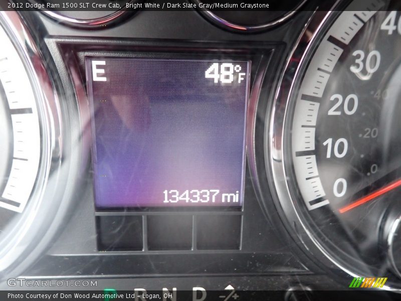 Bright White / Dark Slate Gray/Medium Graystone 2012 Dodge Ram 1500 SLT Crew Cab