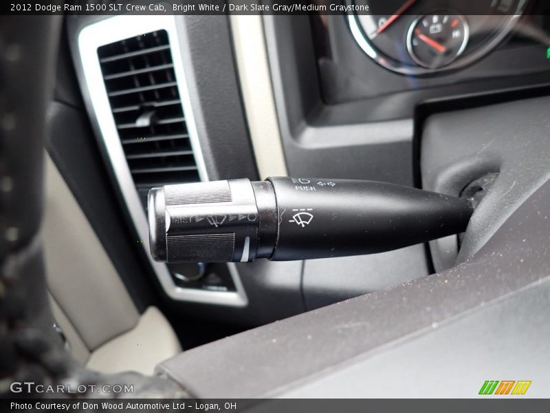 Bright White / Dark Slate Gray/Medium Graystone 2012 Dodge Ram 1500 SLT Crew Cab