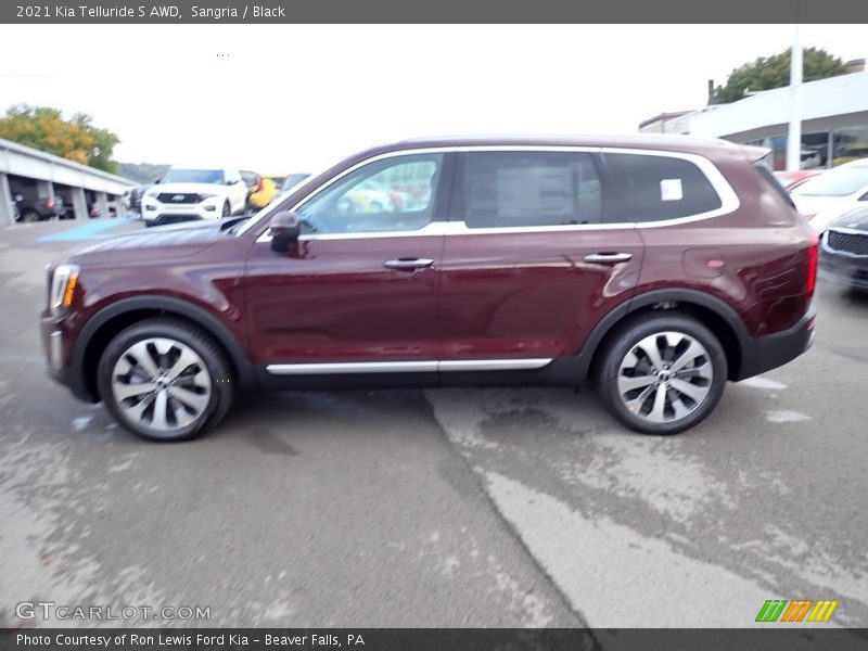 Sangria / Black 2021 Kia Telluride S AWD