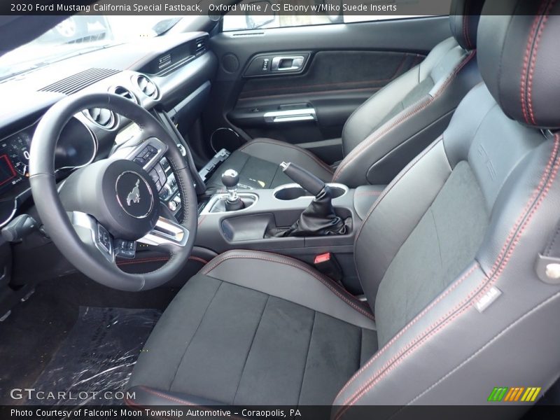  2020 Mustang California Special Fastback CS Ebony w/Miko Suede Inserts Interior