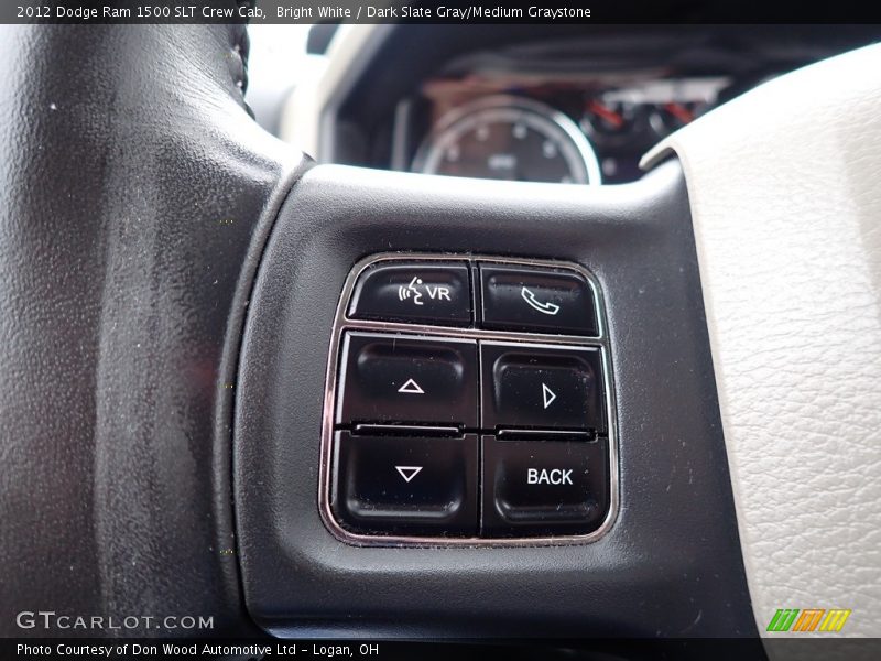 Bright White / Dark Slate Gray/Medium Graystone 2012 Dodge Ram 1500 SLT Crew Cab