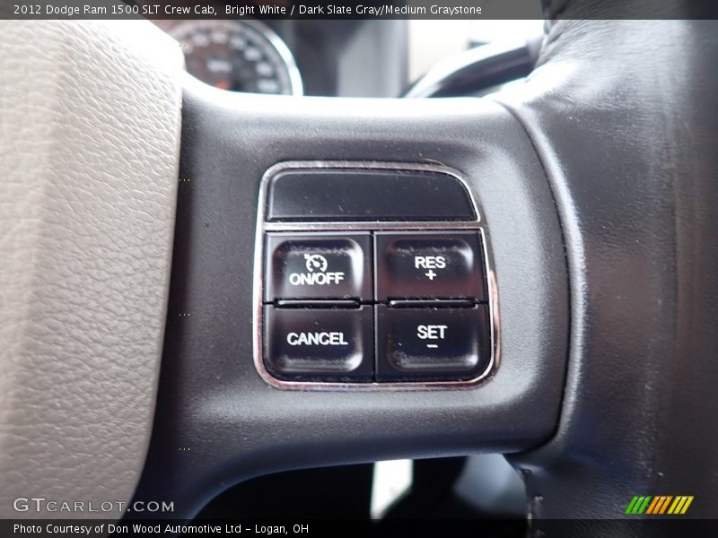 Bright White / Dark Slate Gray/Medium Graystone 2012 Dodge Ram 1500 SLT Crew Cab