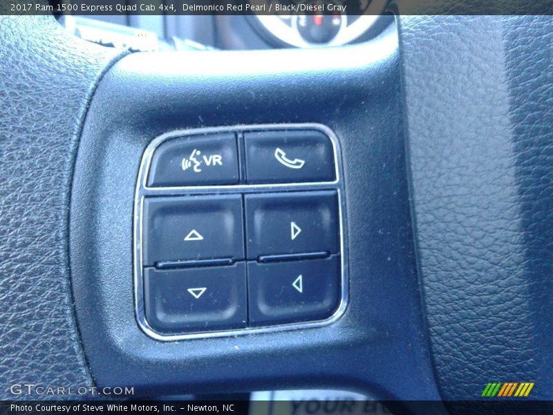 Delmonico Red Pearl / Black/Diesel Gray 2017 Ram 1500 Express Quad Cab 4x4