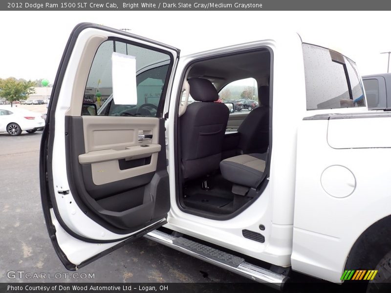 Bright White / Dark Slate Gray/Medium Graystone 2012 Dodge Ram 1500 SLT Crew Cab
