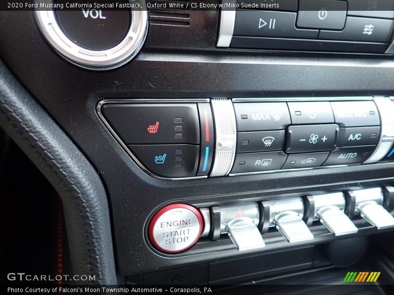 Controls of 2020 Mustang California Special Fastback