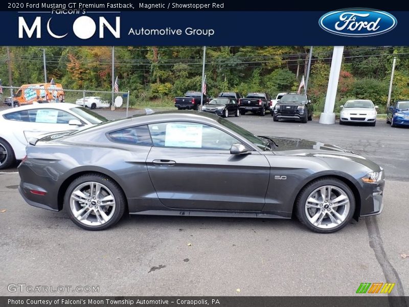 Magnetic / Showstopper Red 2020 Ford Mustang GT Premium Fastback