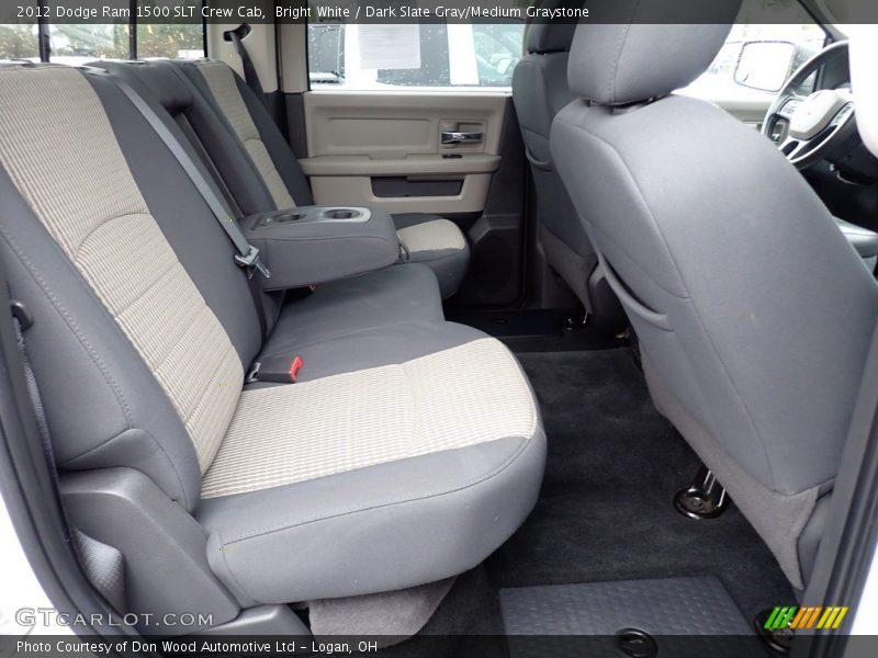 Bright White / Dark Slate Gray/Medium Graystone 2012 Dodge Ram 1500 SLT Crew Cab