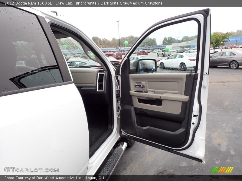 Bright White / Dark Slate Gray/Medium Graystone 2012 Dodge Ram 1500 SLT Crew Cab