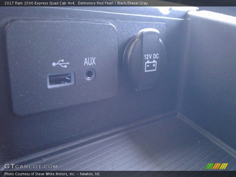 Delmonico Red Pearl / Black/Diesel Gray 2017 Ram 1500 Express Quad Cab 4x4