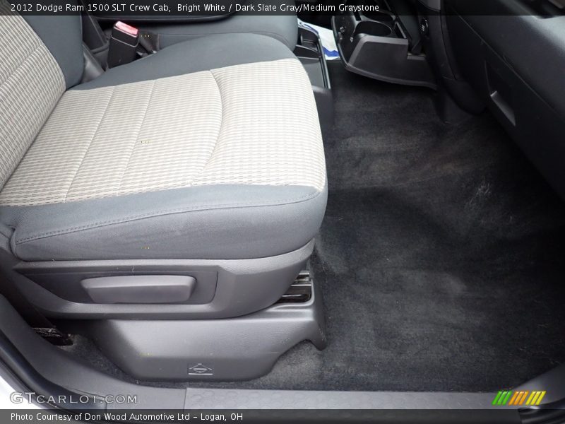 Bright White / Dark Slate Gray/Medium Graystone 2012 Dodge Ram 1500 SLT Crew Cab