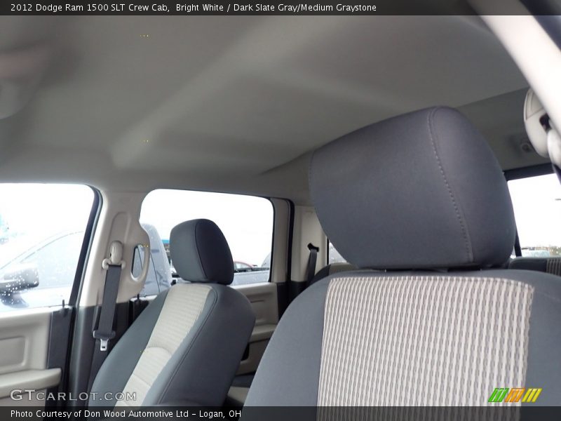 Bright White / Dark Slate Gray/Medium Graystone 2012 Dodge Ram 1500 SLT Crew Cab