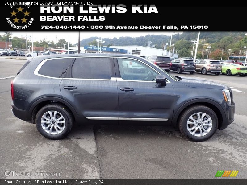 Gravity Gray / Black 2021 Kia Telluride LX AWD