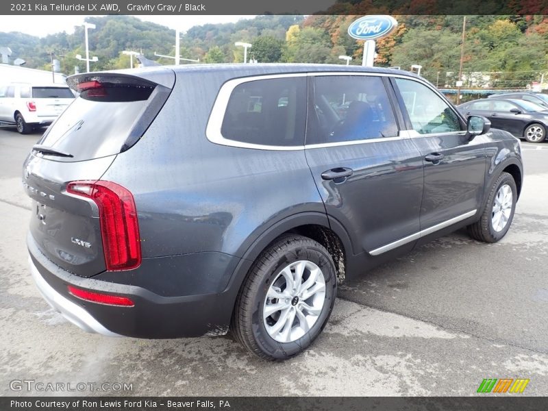 Gravity Gray / Black 2021 Kia Telluride LX AWD