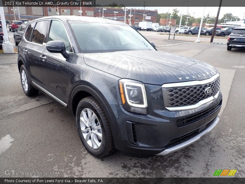 Gravity Gray / Black 2021 Kia Telluride LX AWD