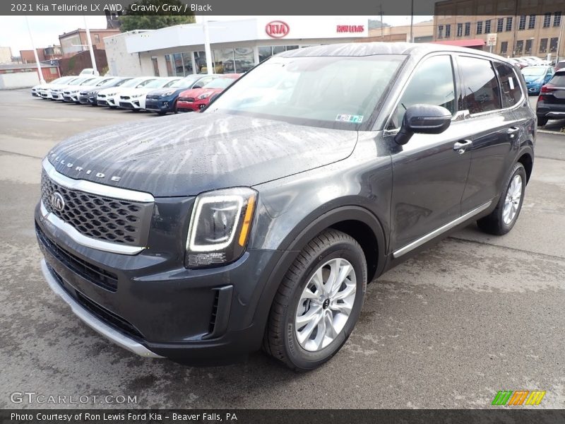 Gravity Gray / Black 2021 Kia Telluride LX AWD