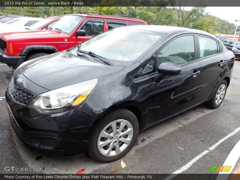 Aurora Black / Beige 2013 Kia Rio LX Sedan