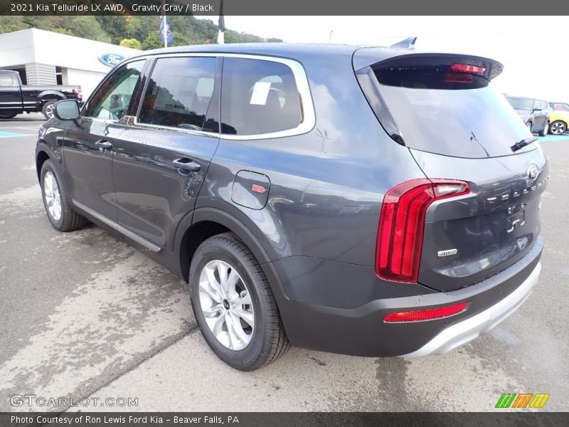 Gravity Gray / Black 2021 Kia Telluride LX AWD