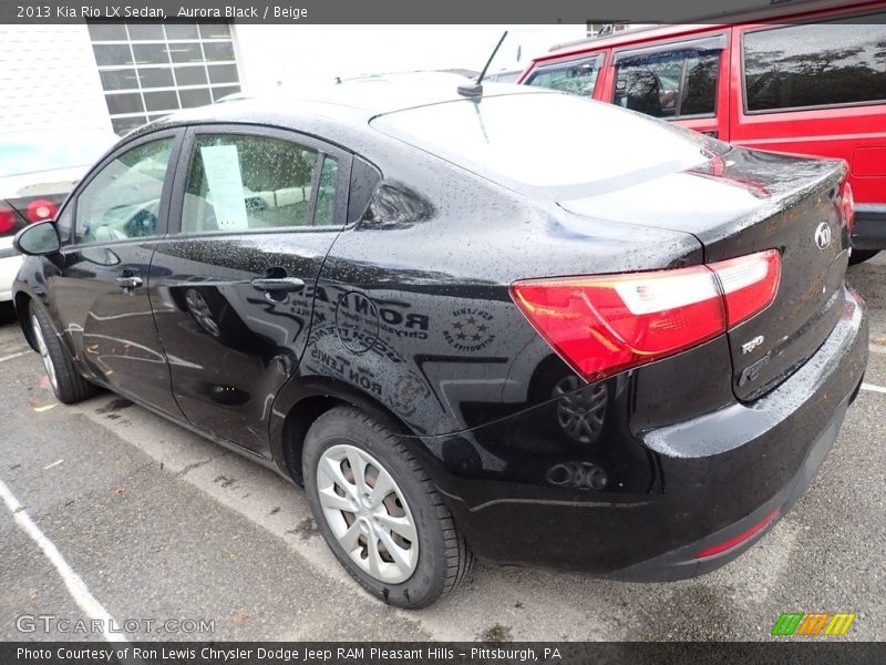 Aurora Black / Beige 2013 Kia Rio LX Sedan