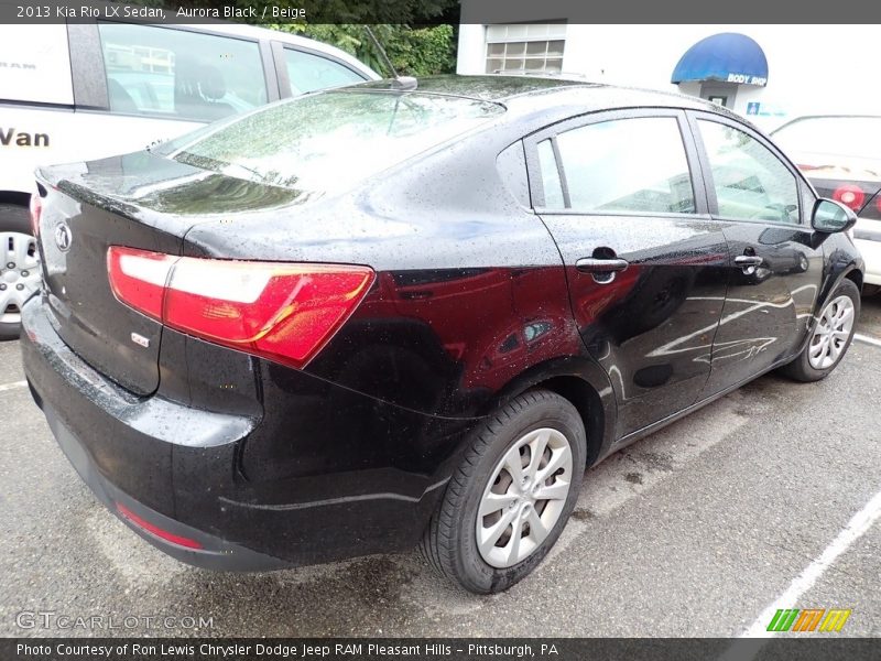 Aurora Black / Beige 2013 Kia Rio LX Sedan