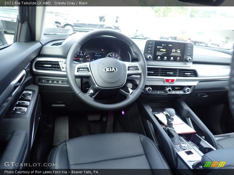 Gravity Gray / Black 2021 Kia Telluride LX AWD