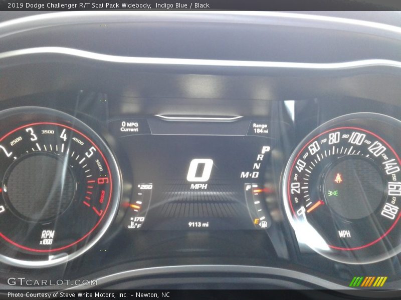 Indigo Blue / Black 2019 Dodge Challenger R/T Scat Pack Widebody
