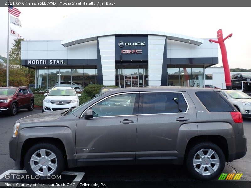 Mocha Steel Metallic / Jet Black 2011 GMC Terrain SLE AWD