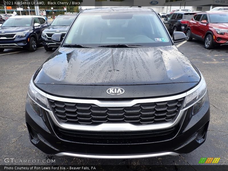 Black Cherry / Black 2021 Kia Seltos LX AWD