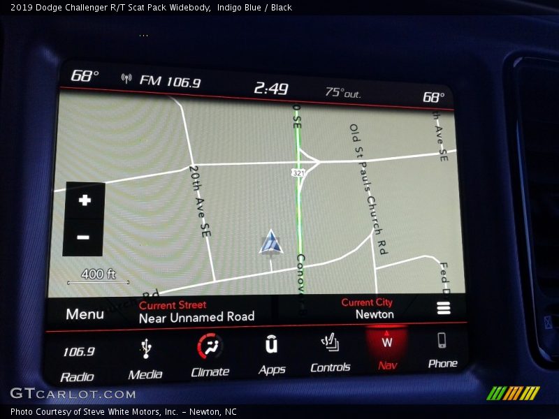 Indigo Blue / Black 2019 Dodge Challenger R/T Scat Pack Widebody