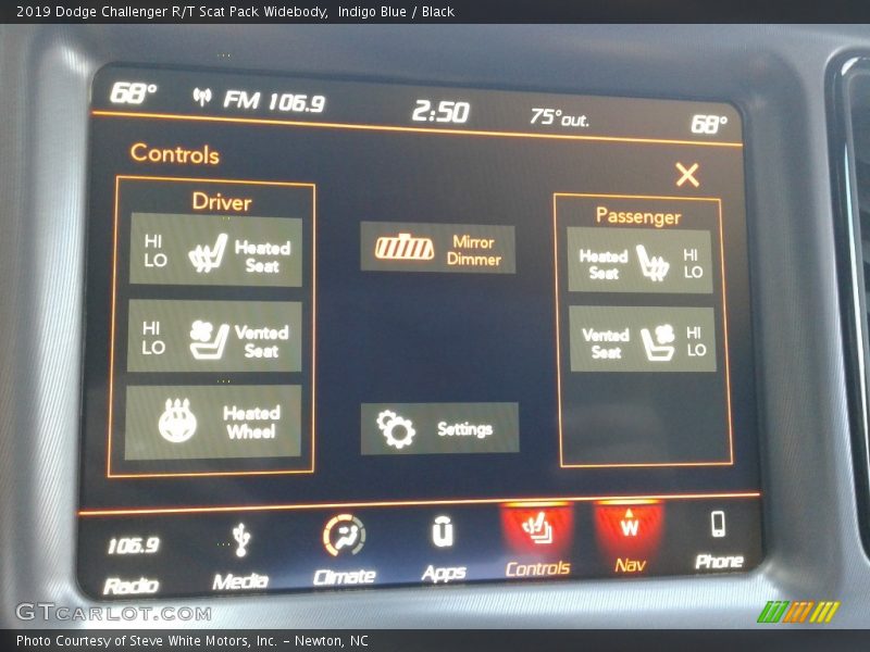 Indigo Blue / Black 2019 Dodge Challenger R/T Scat Pack Widebody