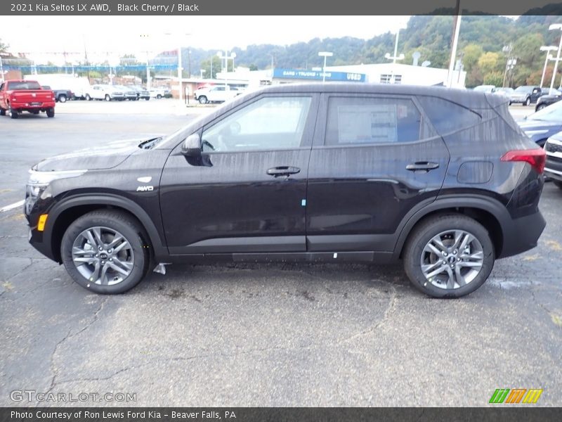 Black Cherry / Black 2021 Kia Seltos LX AWD