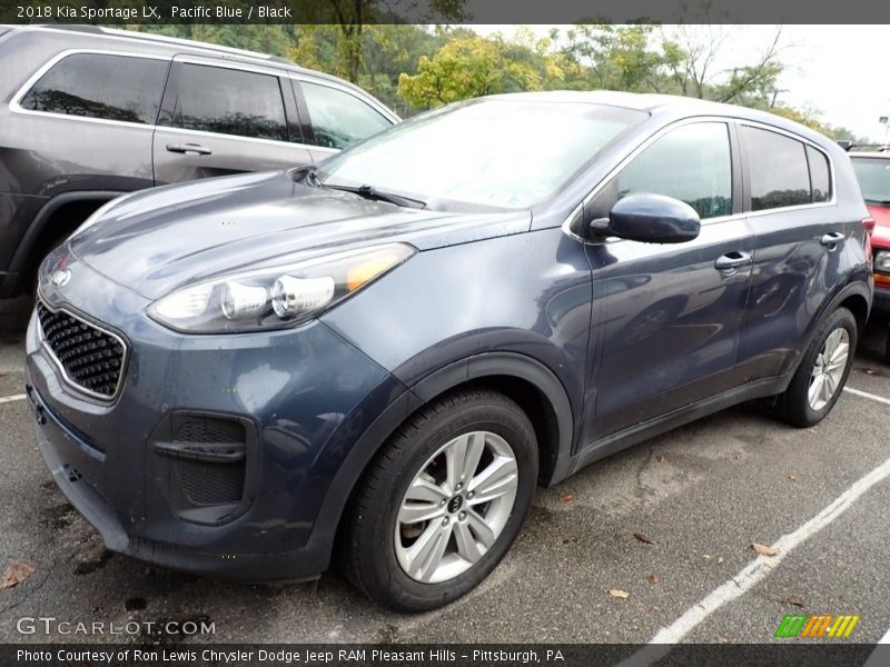 Pacific Blue / Black 2018 Kia Sportage LX