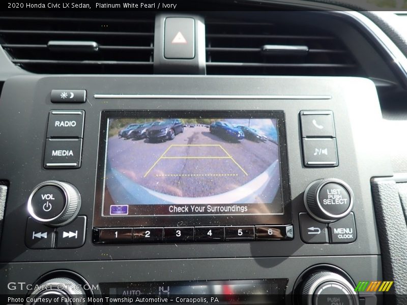 Platinum White Pearl / Ivory 2020 Honda Civic LX Sedan