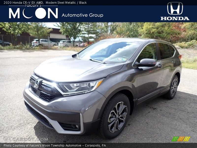Modern Steel Metallic / Black 2020 Honda CR-V EX AWD