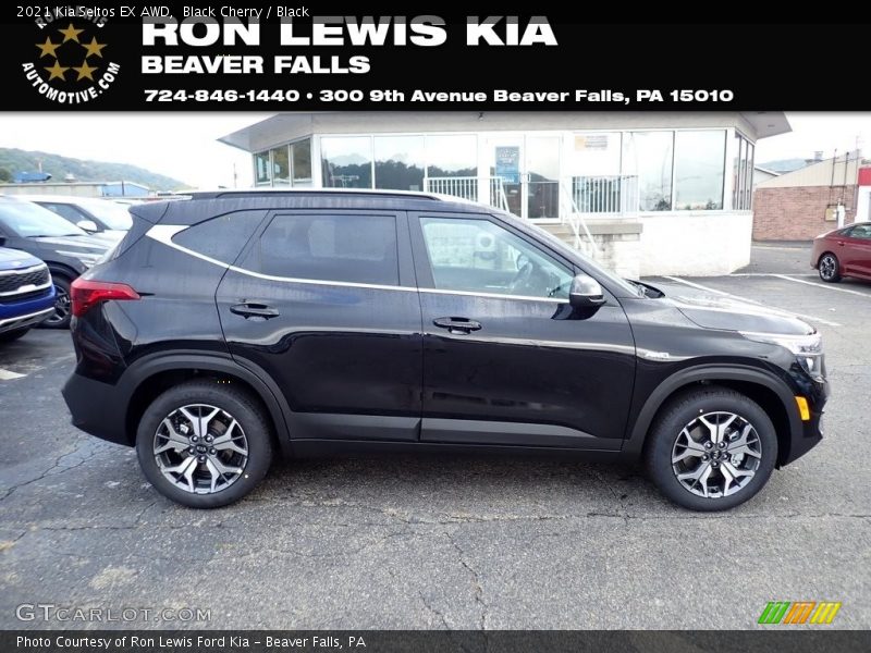 Black Cherry / Black 2021 Kia Seltos EX AWD