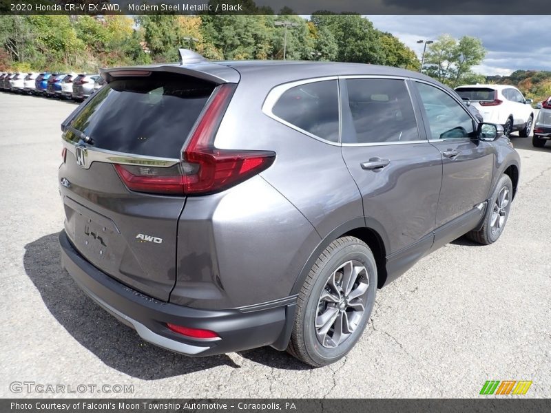 Modern Steel Metallic / Black 2020 Honda CR-V EX AWD