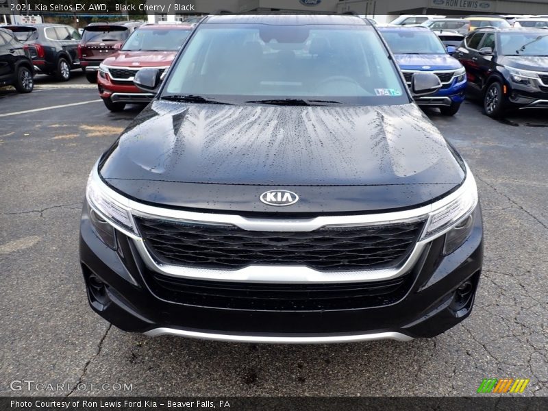 Black Cherry / Black 2021 Kia Seltos EX AWD