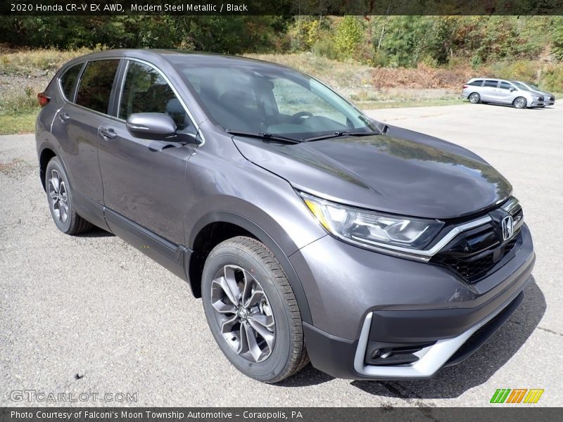 Modern Steel Metallic / Black 2020 Honda CR-V EX AWD