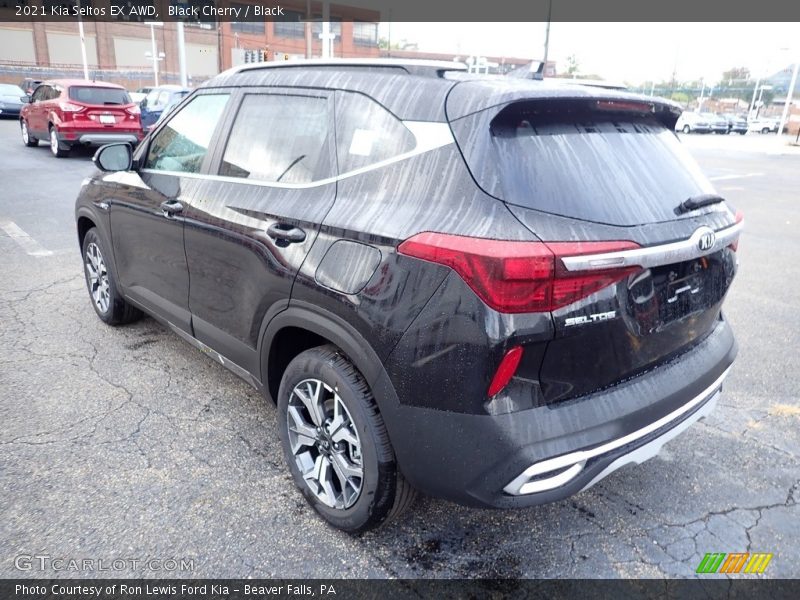 Black Cherry / Black 2021 Kia Seltos EX AWD