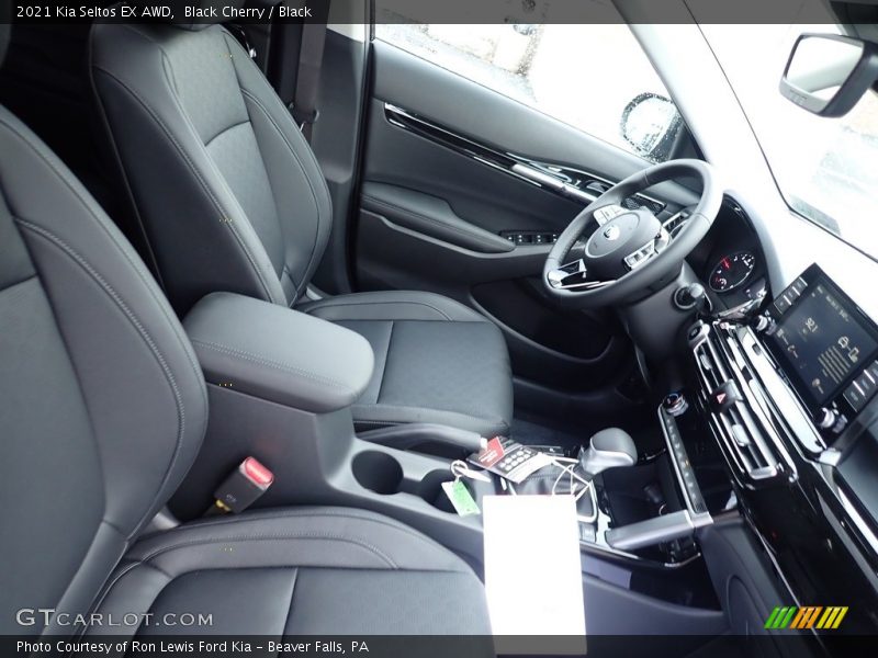Black Cherry / Black 2021 Kia Seltos EX AWD