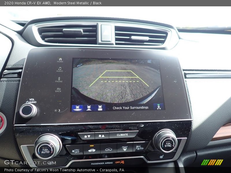 Modern Steel Metallic / Black 2020 Honda CR-V EX AWD