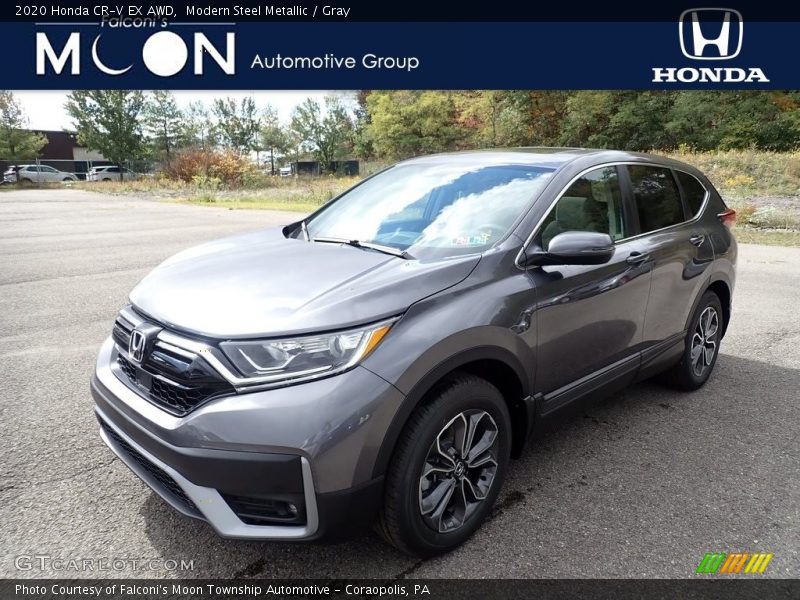 Modern Steel Metallic / Gray 2020 Honda CR-V EX AWD