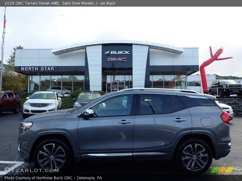 Satin Steel Metallic / ­Jet Black 2018 GMC Terrain Denali AWD