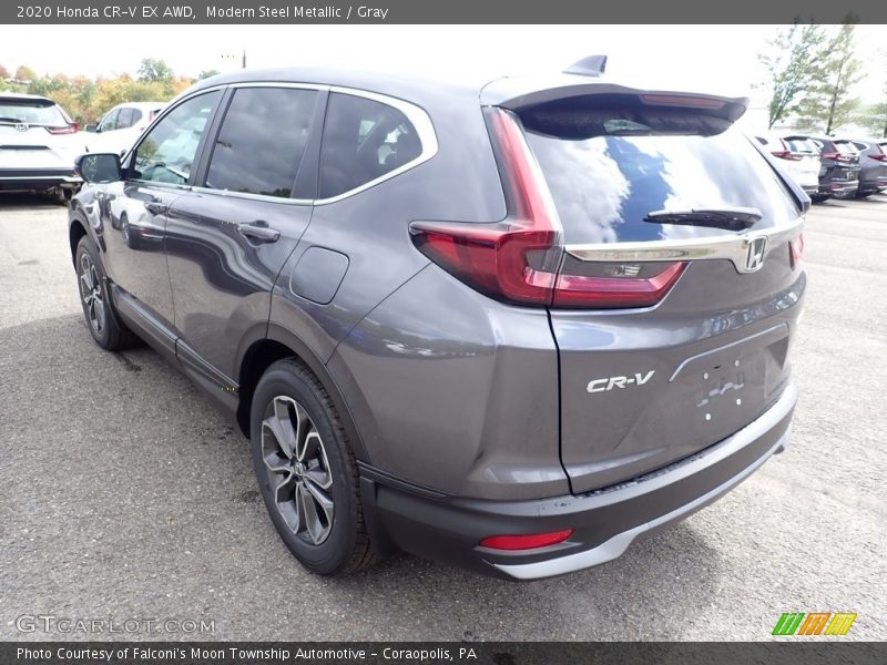 Modern Steel Metallic / Gray 2020 Honda CR-V EX AWD