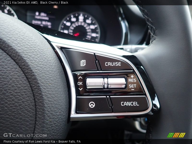 Black Cherry / Black 2021 Kia Seltos EX AWD