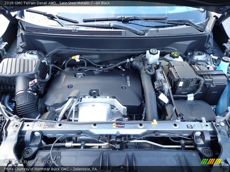 Satin Steel Metallic / ­Jet Black 2018 GMC Terrain Denali AWD