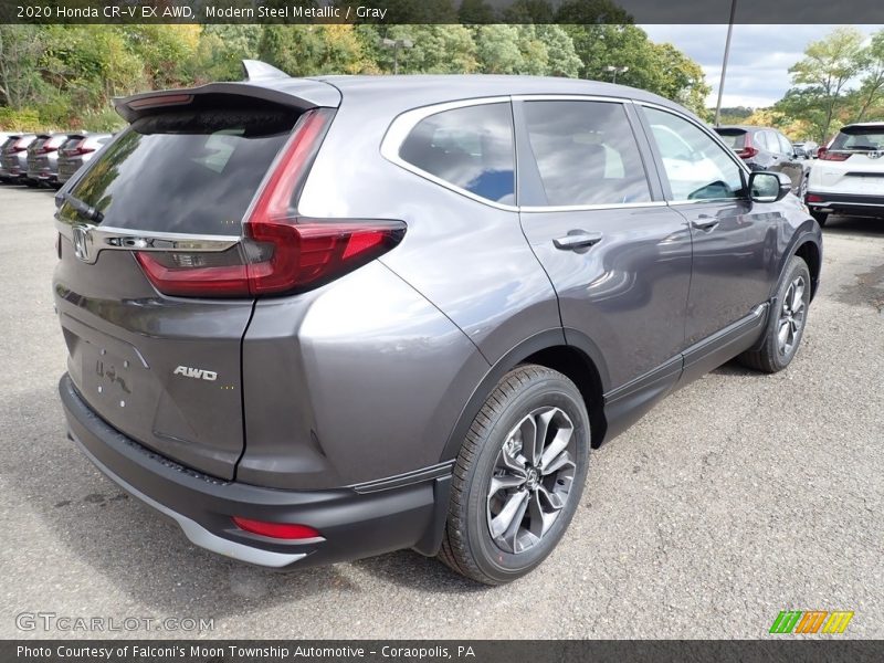 Modern Steel Metallic / Gray 2020 Honda CR-V EX AWD