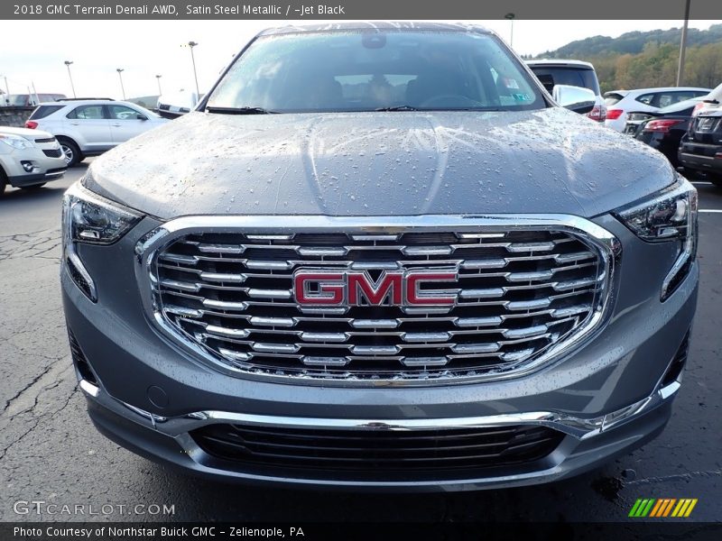 Satin Steel Metallic / ­Jet Black 2018 GMC Terrain Denali AWD