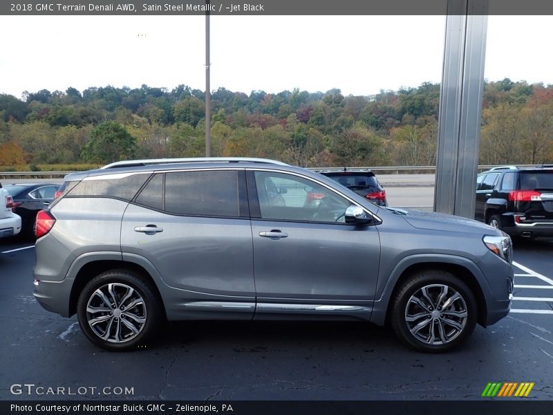 Satin Steel Metallic / ­Jet Black 2018 GMC Terrain Denali AWD